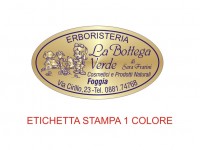 Etichette adesive per erboristerie, cosmetica, cosmesi (mm 45X25)  (cod.15M )